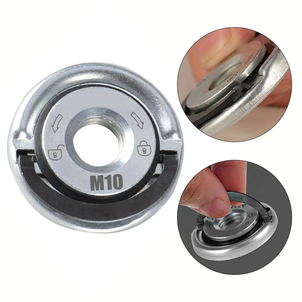 Self-locking Pressure Plate Diameter M14-M10 Thread Replacement Grinder Inner Outer Flange Nut Chuck Tools Thread Angle Grinder