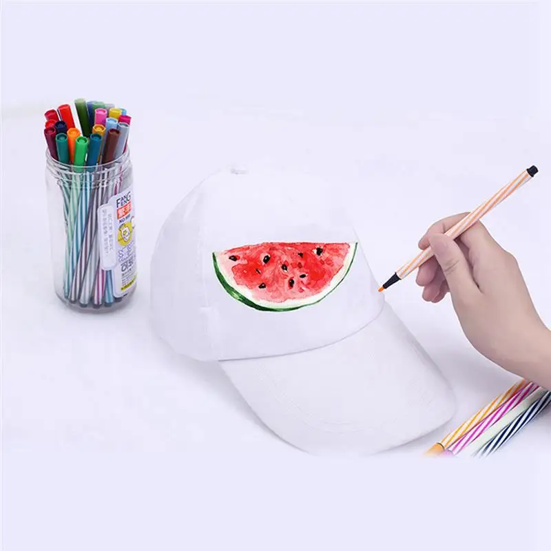 10Pcs Blank Baseball Caps Creative Hats For Painting Adjustable Sports Hats For Little Ones Aged 3-10 Polyester Caps For Hiking