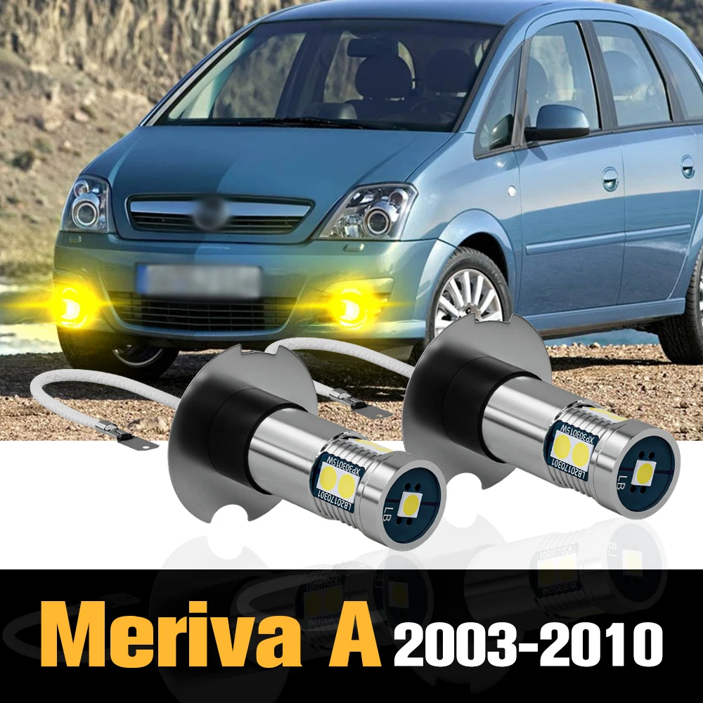 

2pcs Canbus LED Fog Light Lamp Accessories For Opel Meriva A 2003-2010 2004 2005 2006 2007 2008 2009