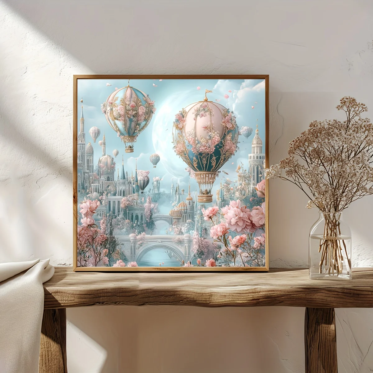 

500/1024PCS Jigsaw Puzzles Flowers and Hot Air Balloons Puzzle Modern Home Decor Leisure and Entertainment Educational Toys