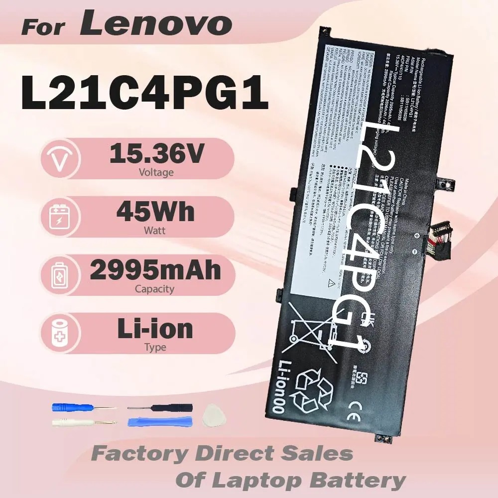 L21C4PG1 Laptop Battery For Lenovo ThinkPad L13 Yoga Gen 3 Serie L21M4PG1 L21D4PG1 L21L4PG1 ThinkPad L13 Gen 4 Yoga Gen 4 Series