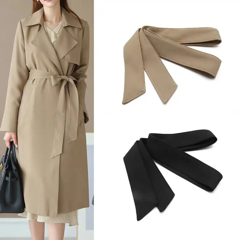 Cintura da donna Giacca a vento decorativa alla moda Abito casual Versatile con fibbia Anello in tessuto Vita larga con sigillo in vita