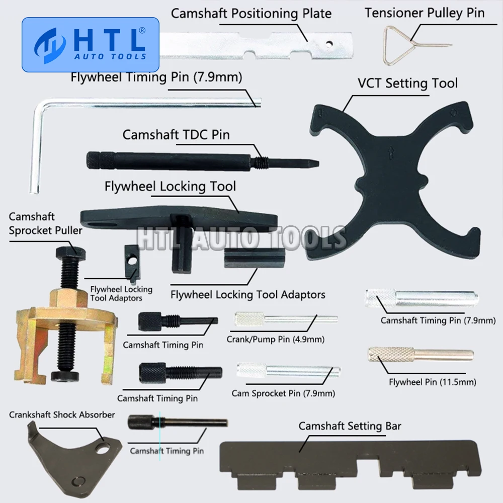 Engine Tool For Ford 1.4 1.6 1.8 2.0 Di/TDCi/TDDi Engine Timing Tool Master Kit, also for Mazda