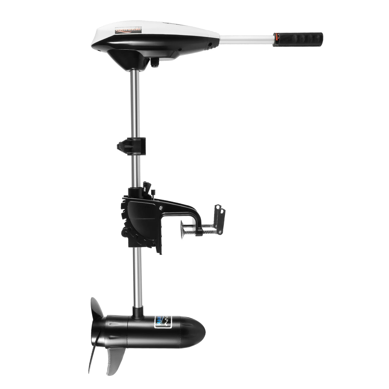 65lb Schub Salzwasser-Elektro-Außenbordmotor, Teleskopwellen-Trollingmotor mit 5 Vorwärtsgängen & Unkrautfreiem Propeller, variable Geschwindigkeitsregelung für Angelboote, Kajaks, Dingys,