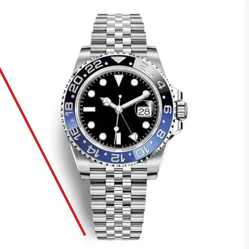 Reloj de Pulsera para Hombre 2026, Acero Inoxidable 904L, Mecánico Automático, Cerámica, Anillo GTM, Alta Calidad, 40mm