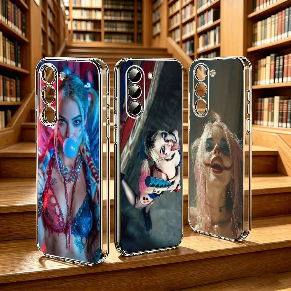 TWO H-Harley Quinn   Phone Case for Samsung Galaxy A55 A06 A16 A26 A36 A56 A25 A35 A15 Transparent Flexible Cover