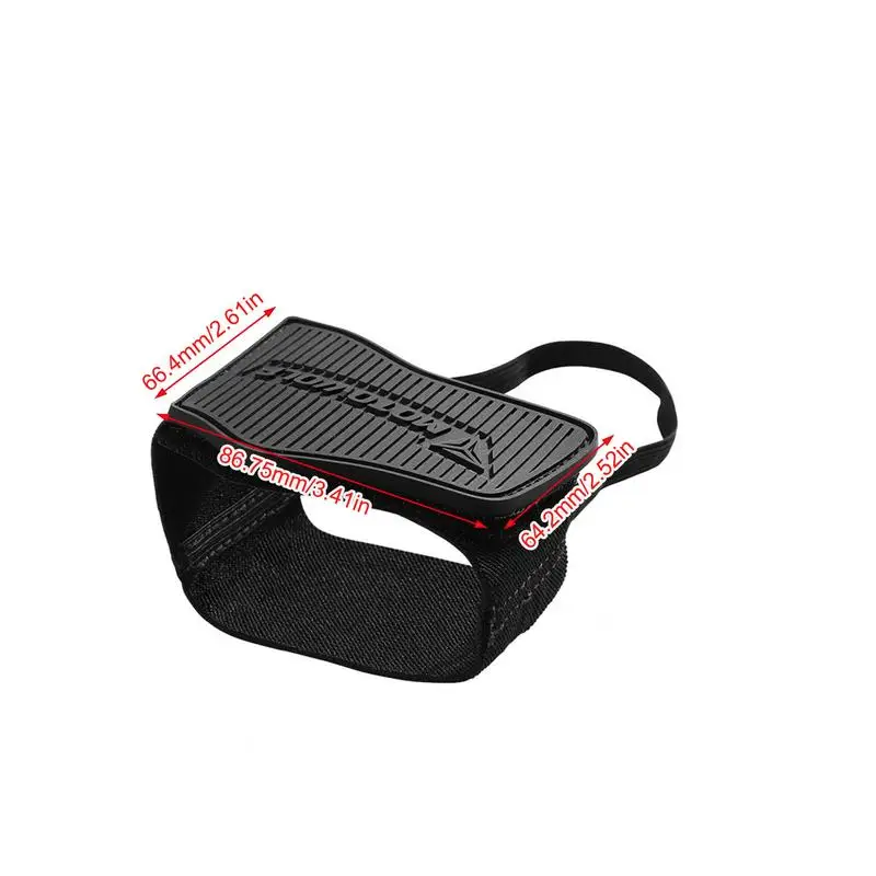 Almohadilla de cambio de marchas de motocicleta, cubierta de zapato ajustable, Protector de bota ligero duradero para montar, accesorios de