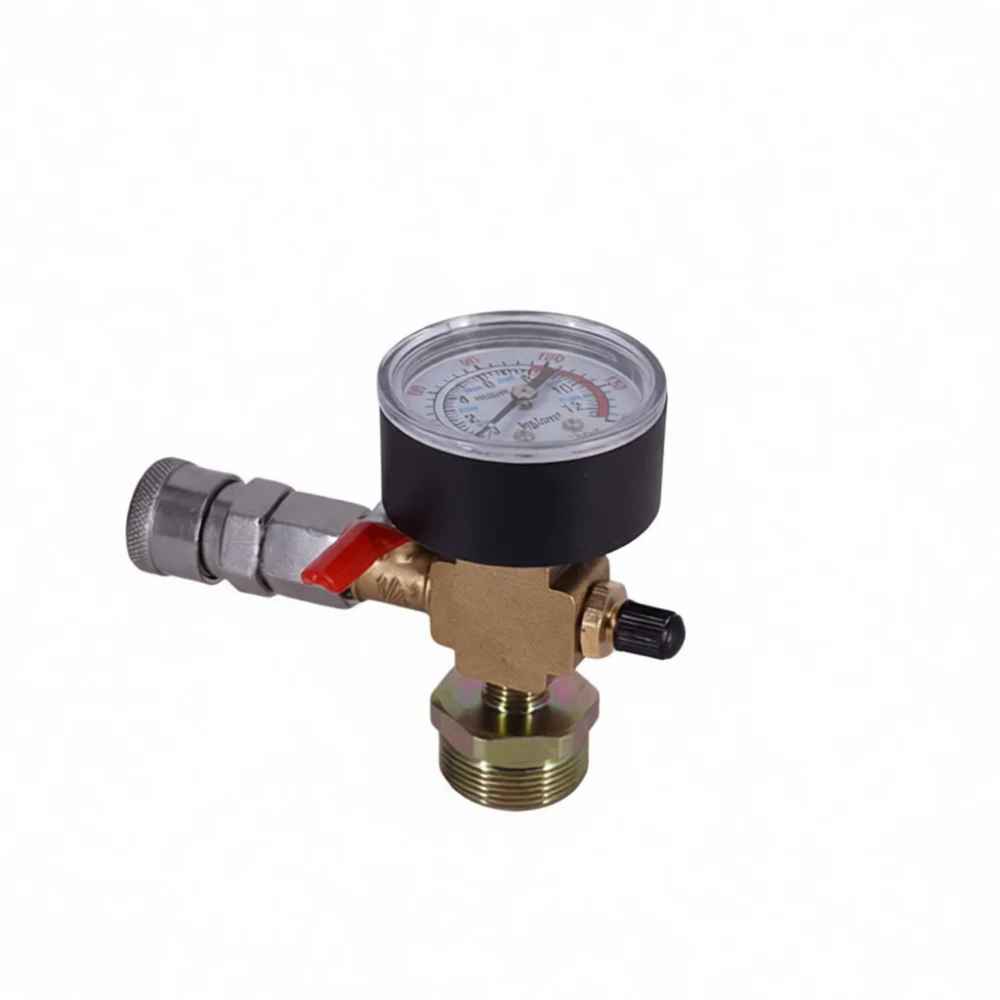 Extinguisher Tank To Camping Stove Refill Adapter Durable Copper Connector For Outdoor Hiking Gas Supply Valve
