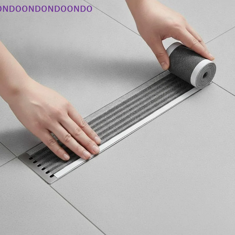 Disposable Floor Shower Drain Sticker Bathroom Anti-blocking Kitchen Sink Strainers With Tool Rectangular Drain Filter Strip