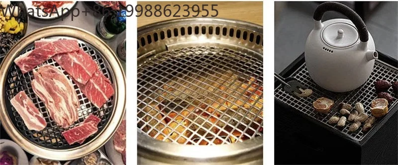 smooth 304 Stainless Steel ﻿rectangle BBQ Grill Mesh Roast Nets Grill Tool Iron Nets barbecue accessories non-stick BBQ Mat Grid