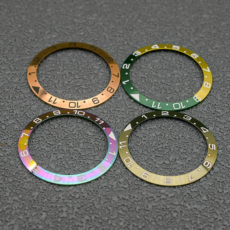 Mod 38 *30.5mm 12 Hour Sloped Aluminum Bezel Insert Fit for SKX007 SKX011 5 SRPD Watch Case Men Diving Case Modification Parts