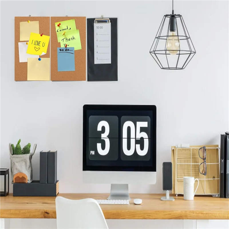 3 Set Cork Board Bulletin Board, Small Rectangular Pin Board For Wall, Self-Adhesive Cork Board For Office