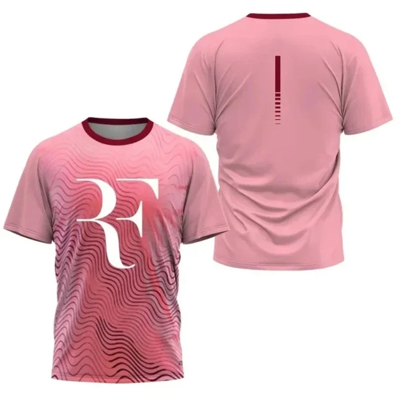 Sommer Neuer Schnelltrocknender Tennis-Trainingsanzug für Herren und Damen Roger Federer Ruhestand Gedenk-Freizeit-Sport-T-Shirt – Detail 8