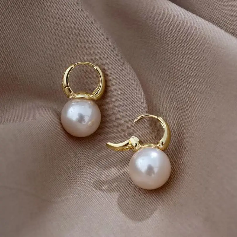 Pearl Earrings for Women 14K Gold Plated/925 Sterling Silver Handpicked AAA+ Freshwater Cultured Earrings