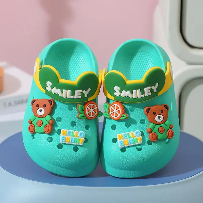 Kapcie bucik dziecięcy sandały dla dziewczynki Boy Mules Baby Girl Shoe Cartoon Sandal Infantil for Boy Kid Garden but Baby Girl Sandal