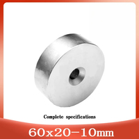 60x20-10 Big Round Thick Search Magnet Strong 60mm X 20mm For Home Refrigerators, Offices DIY 60*20-10  60*20 Hole 10mm