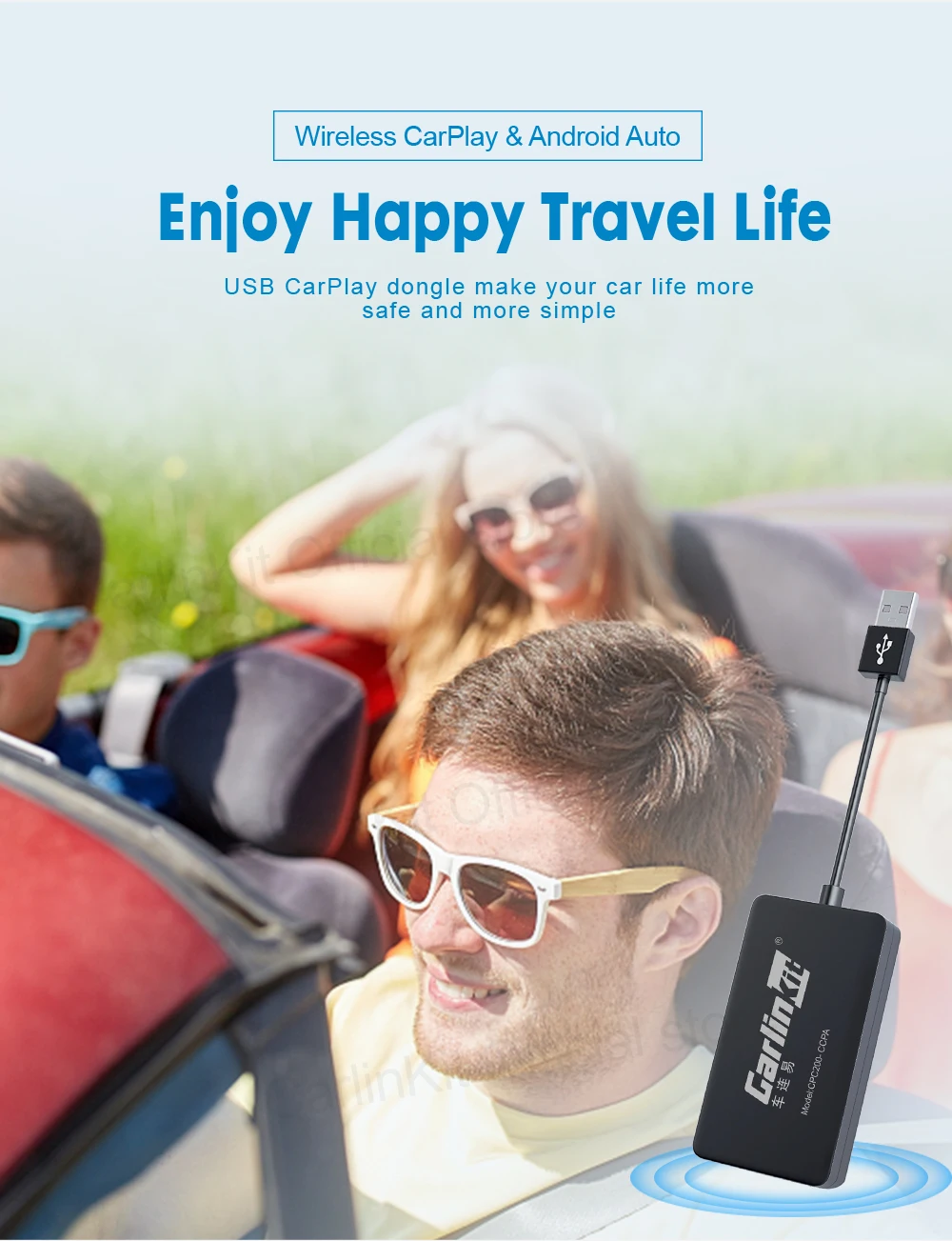 CarlinKit Android Auto USB Dongle Drahtlose CarPlay Adapter Für Android Auto Unterstützung Spotify Waze Karte Telefon Mirrorlink Auto Radio – Detail 21