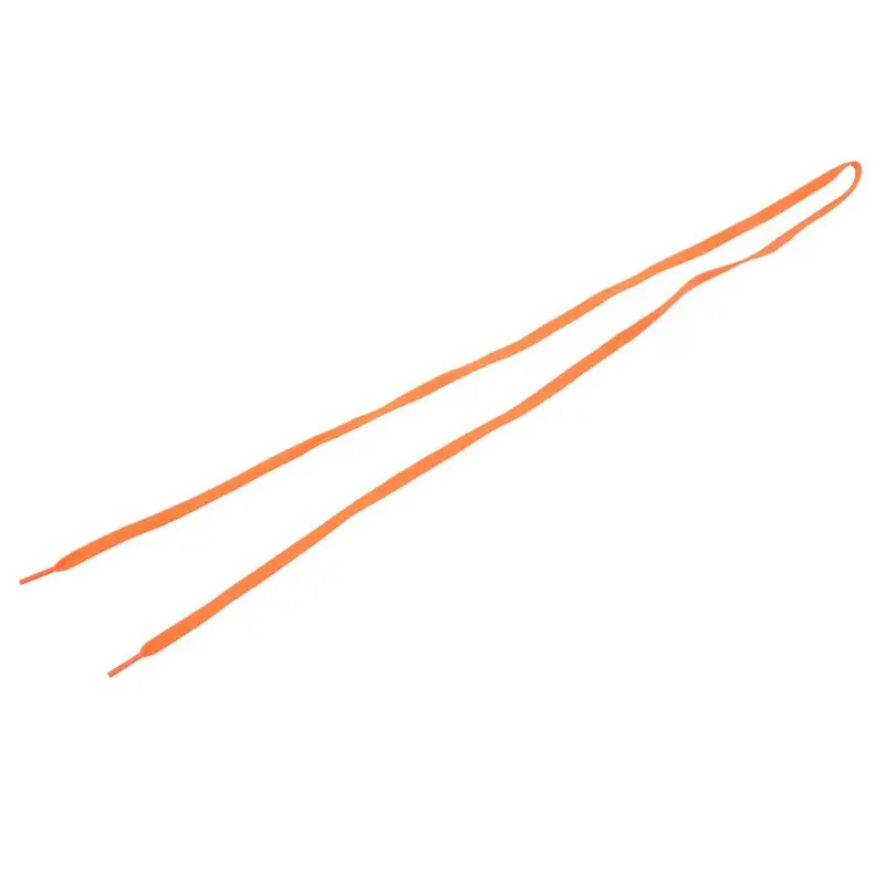 Hot kf-Trainers Replacement 8Mm Wide Orange Flat String Shoelace 4 Pair