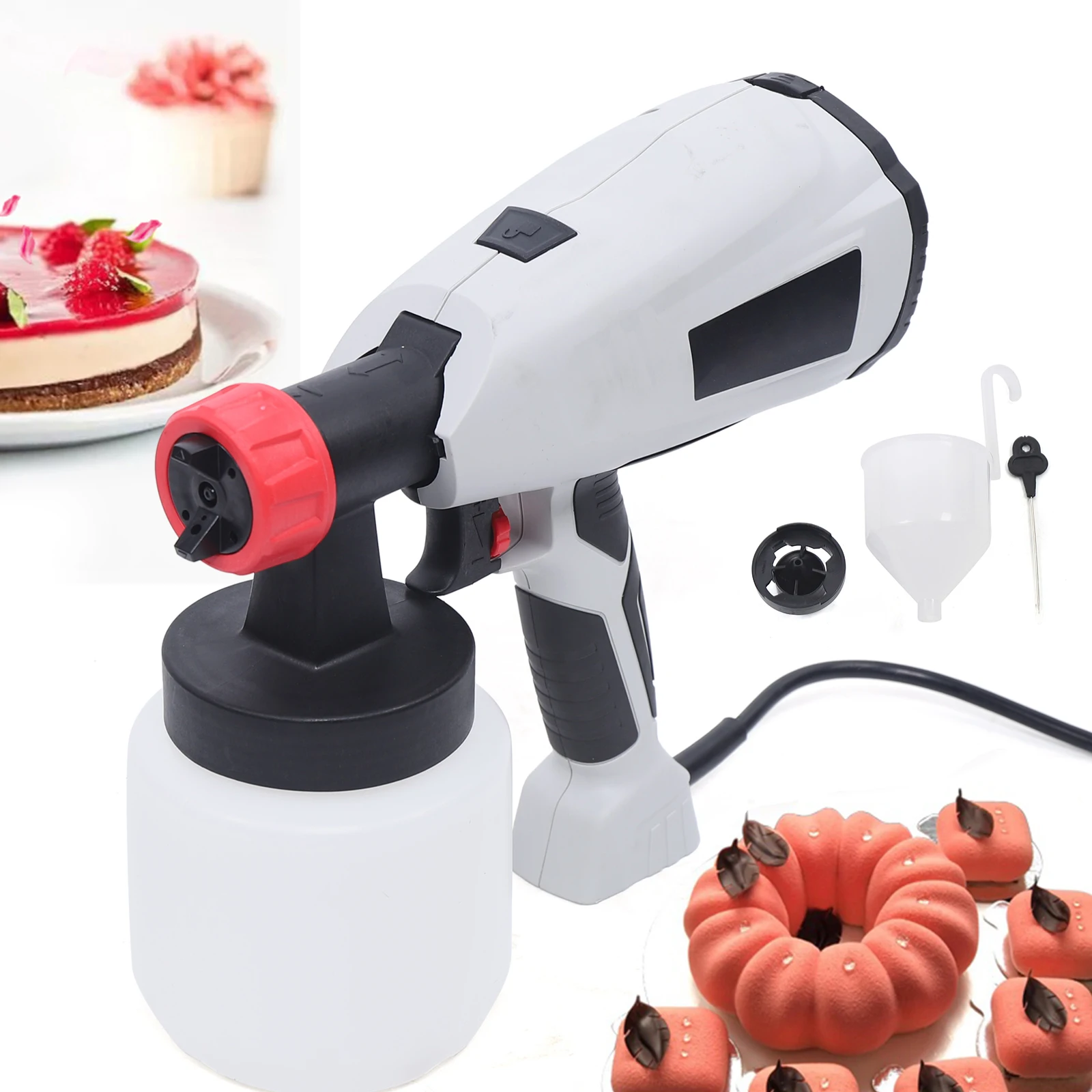 Cake Decorating Airbrush Kit Chocolate Spray Gun Dessert Sandblasting Machine