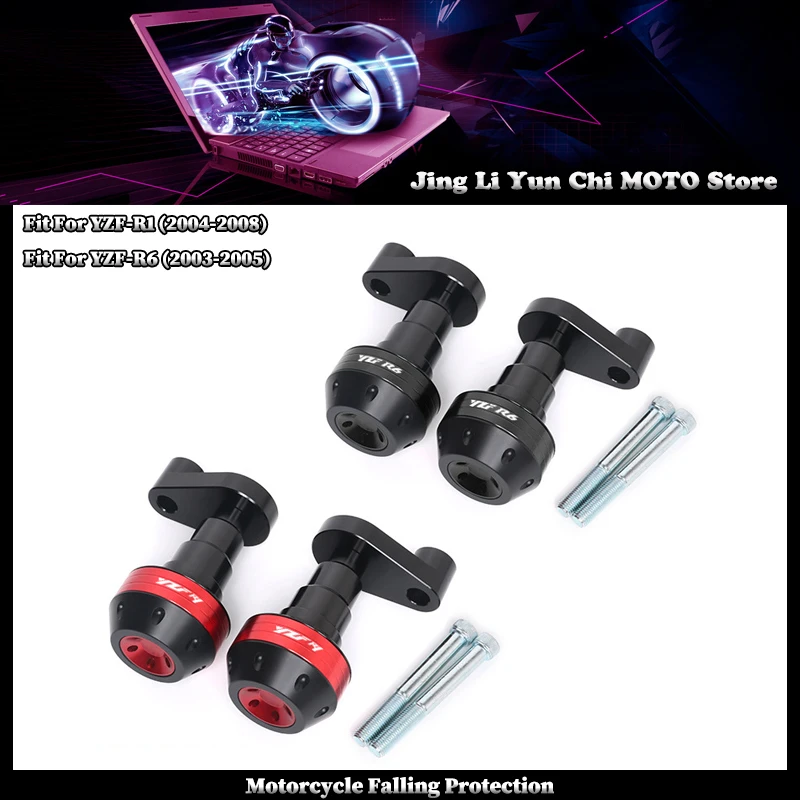 

Fit For YAMAHA YZFR1 2004-2008 YZFR6 2003-2005 YZF Motorcycle Frame Slider Falling Protection Fairing Guard Crash Pad Protector