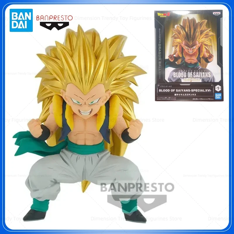 

In Stock Bandai BANPRESTO Anime Dragon Ball Z Super Saiyan 3 Gotenks BLOOD OF SAIYANS-SPECIAL XVI Action Figure Model Toys DT