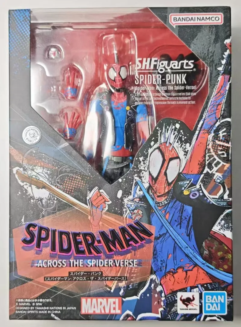Original Bandai SHF Marvel Series Deadpool Wolverine Captain America Spider-Man bewegliche Actionfigur Modell Sammlerspielzeug