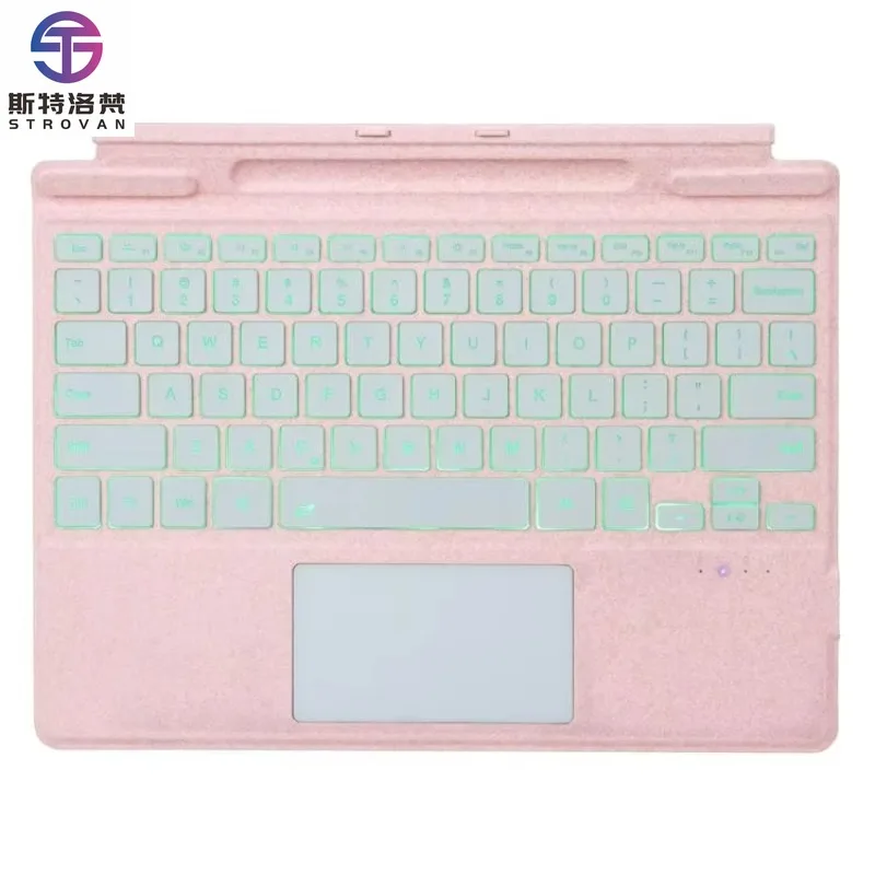 Single Color Backlight Tablet Wireless Keyboard with Touch Pad