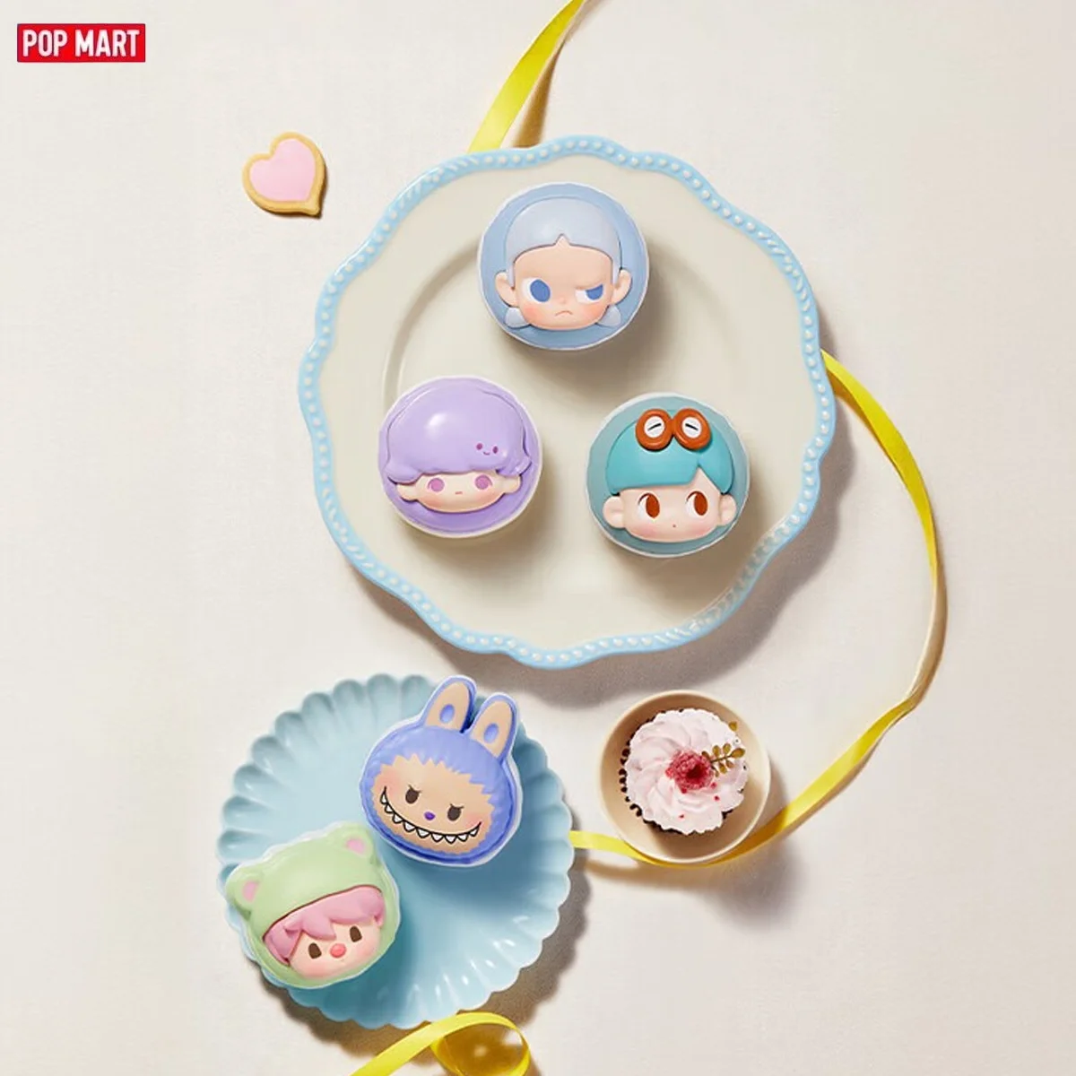 

POP MART Macaron Series Cutie Beans-POP MART Genuine, набор кукол, штабелируемая мини-игрушка, высокое качество, глобальная доставка!