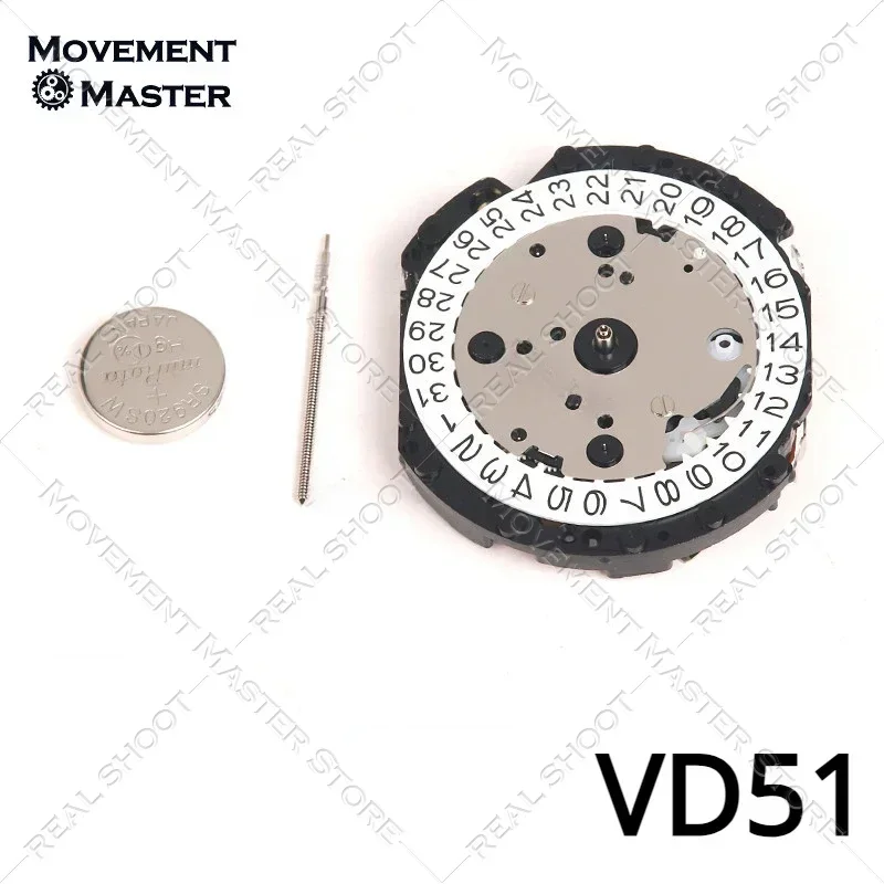 New Original Japanese Tenmado VD51 Movement VD51C VD51B Multi Kinetic Energy Movement 5hands Watch Movement Replacement Parts