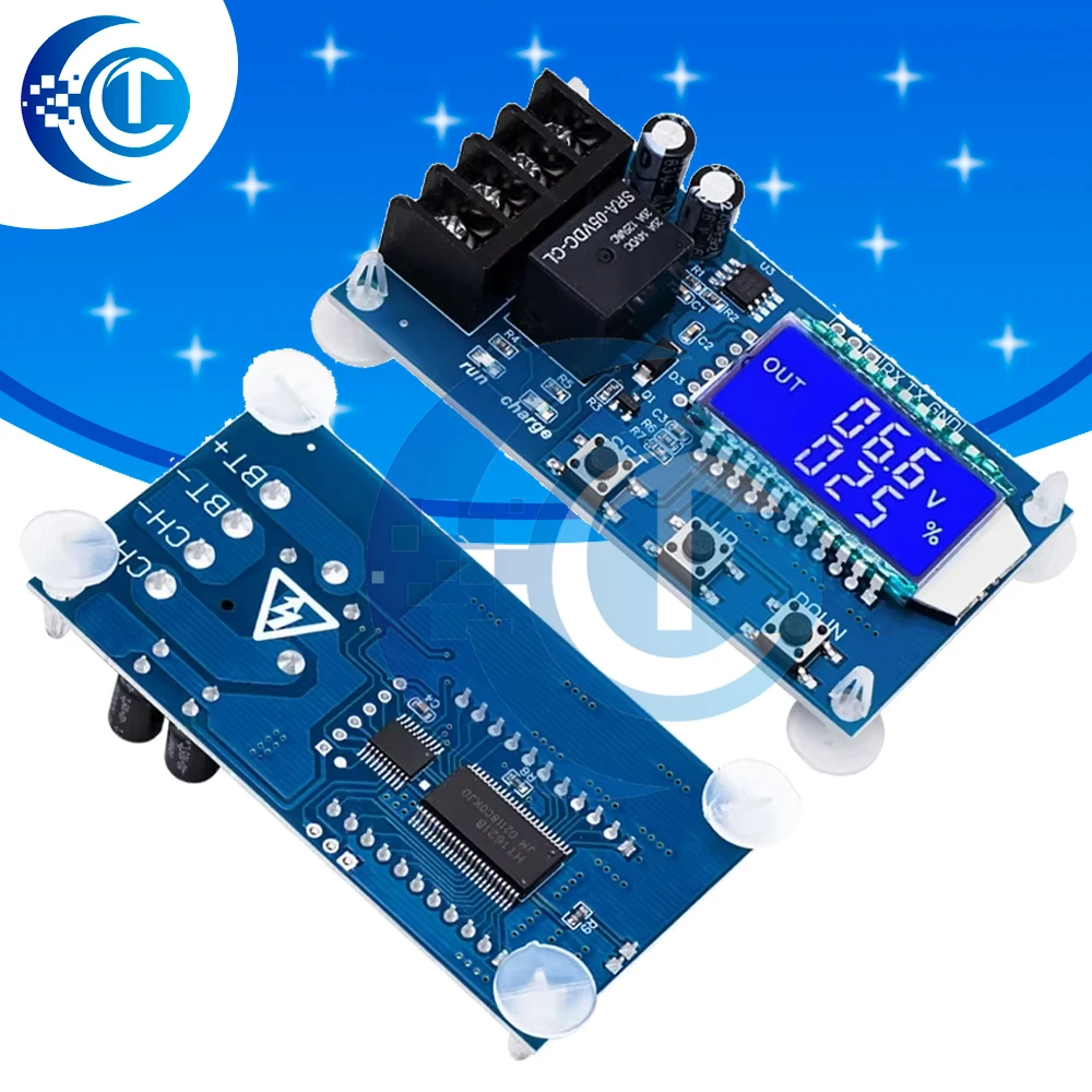 XY-L10A 6-60v 10A Lead-acid Solar Storage Battery Charge Controller Module Protection Board charger Time Switch Battery Capacity