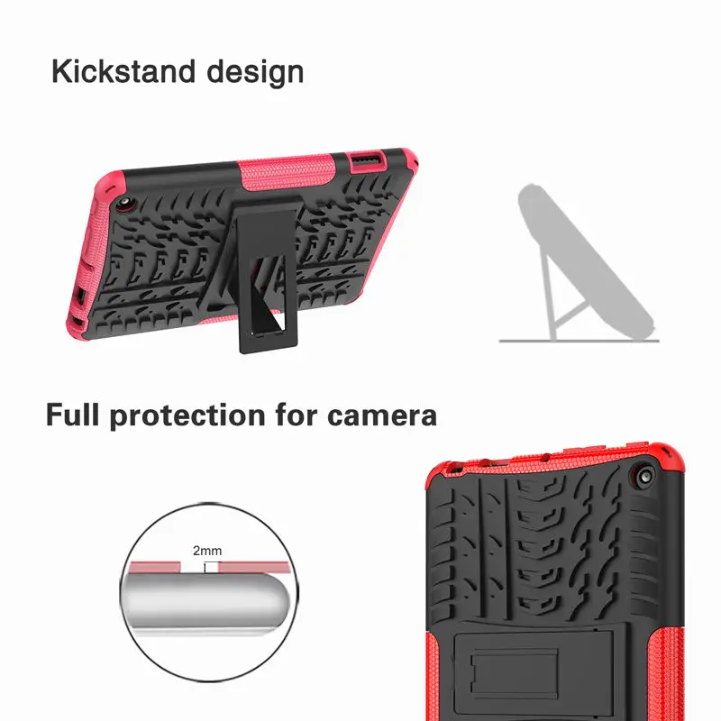 Case For Fire 7 (2022) 7inch Fire7 2022 12th Gen Cover Funda Armor full body Standable Kickstand Tough Shockproof Coque