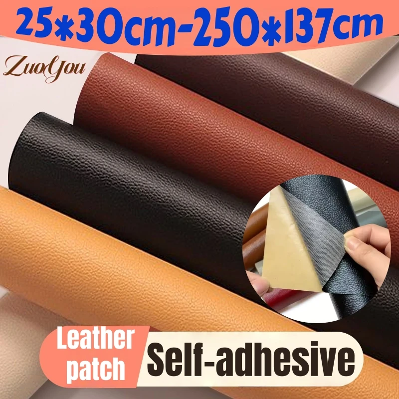 

Leather Repair Tape Sofa Seat Renovation Self-adhesive Leather Upholstery for Car Artificial PU Cloth Patch DIY Leathercraft