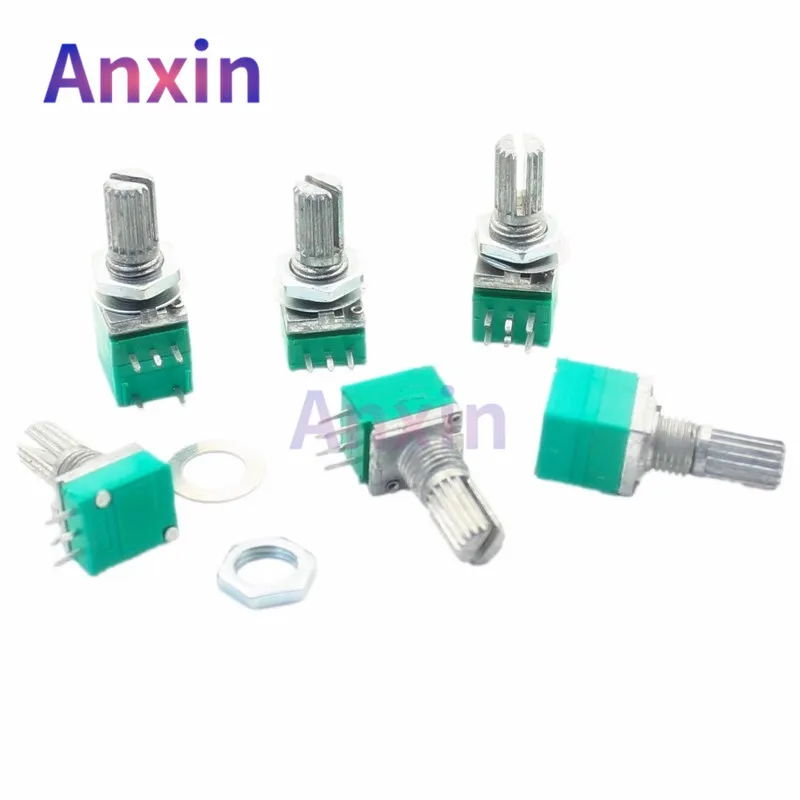 

5PCSAudio Amplifier Volume Adjustable Potentiometer Resistor 3/5/6/8pin B1K B5K B10K B20K B50K B100K B250K B500K RK097N/G RV097