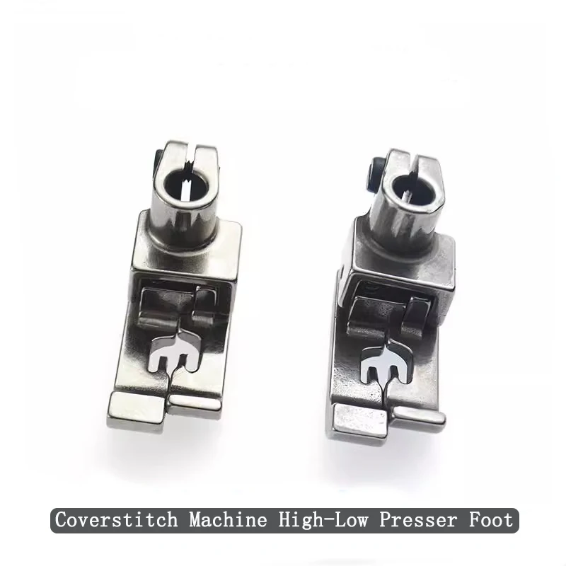 Pied presseur haut-bas à tête carrée Jack pour surjeteuse 3 aiguilles 5 fils, avec guide central pour la reliure des bords et la surpiqûre, pour Pegasus