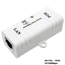 5V 12V 24V 48V/1A POE Injector Power Splitter for IP Camera POE Adapter Module Accessories Single Port POE