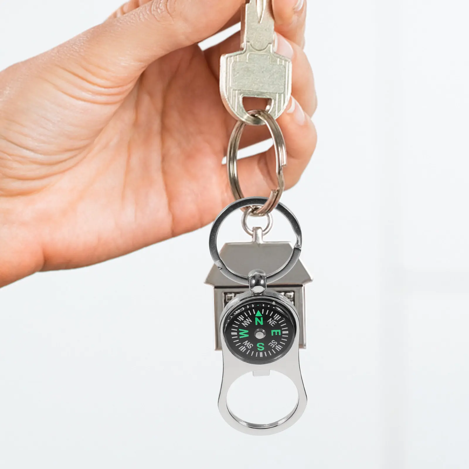 

Набор из 3 компактных декоративных брелоков-компасов из сплава для ключей, сумок, автомобиля, подарок