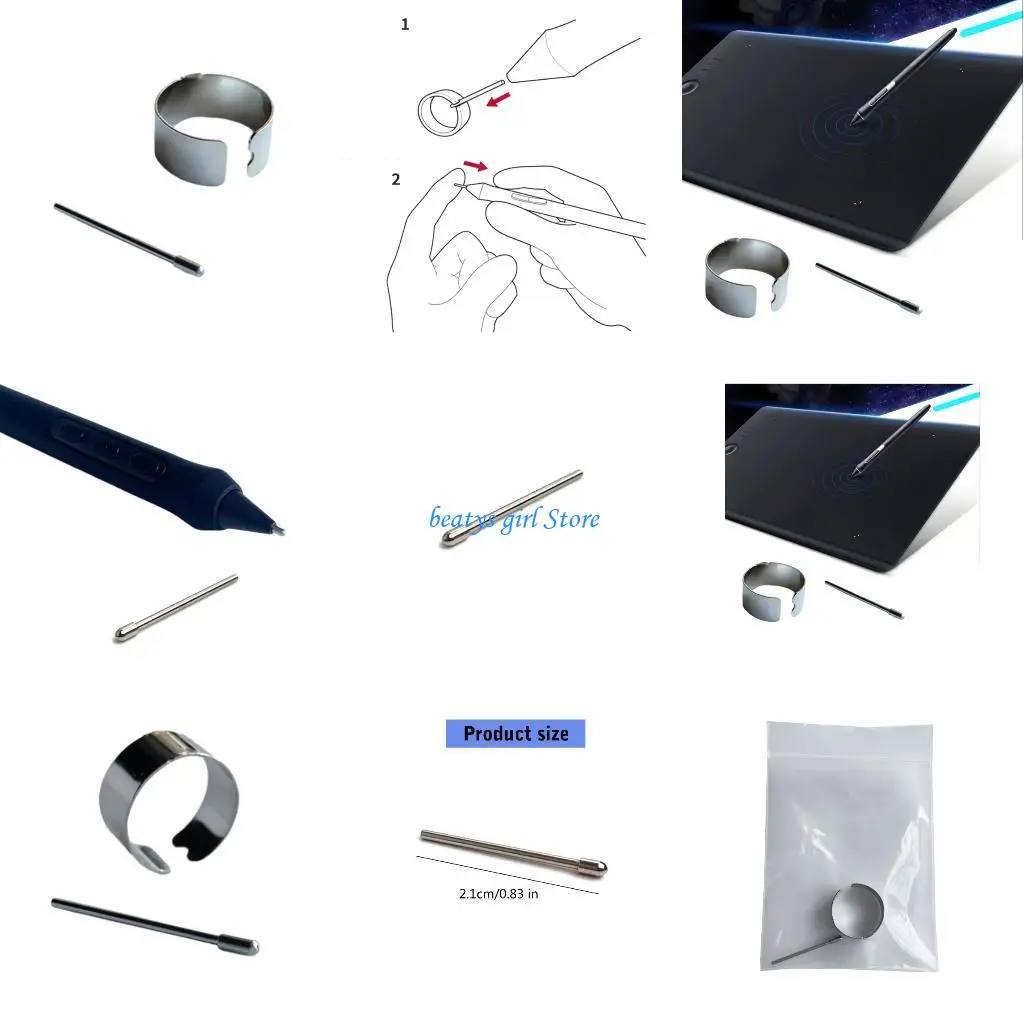 

C7AB Styluses Tip Tip Styluses заменяющий набор для ручки для Pen 3 PTK470 PTK670 PTK870 DTH135 DTH172 Оригинальная ручка