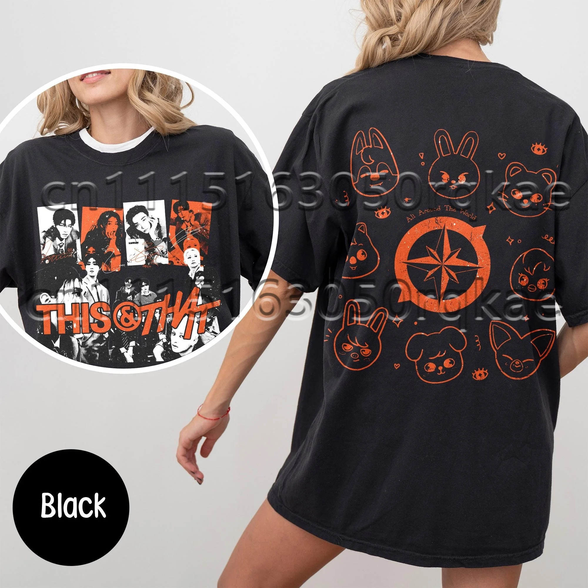 This and That T-shirt 2026 KPOP Concert Sport Casual T-shirt Fan Gift Streetwear Minimalist Casual Short Sleeve Women's T-shirt