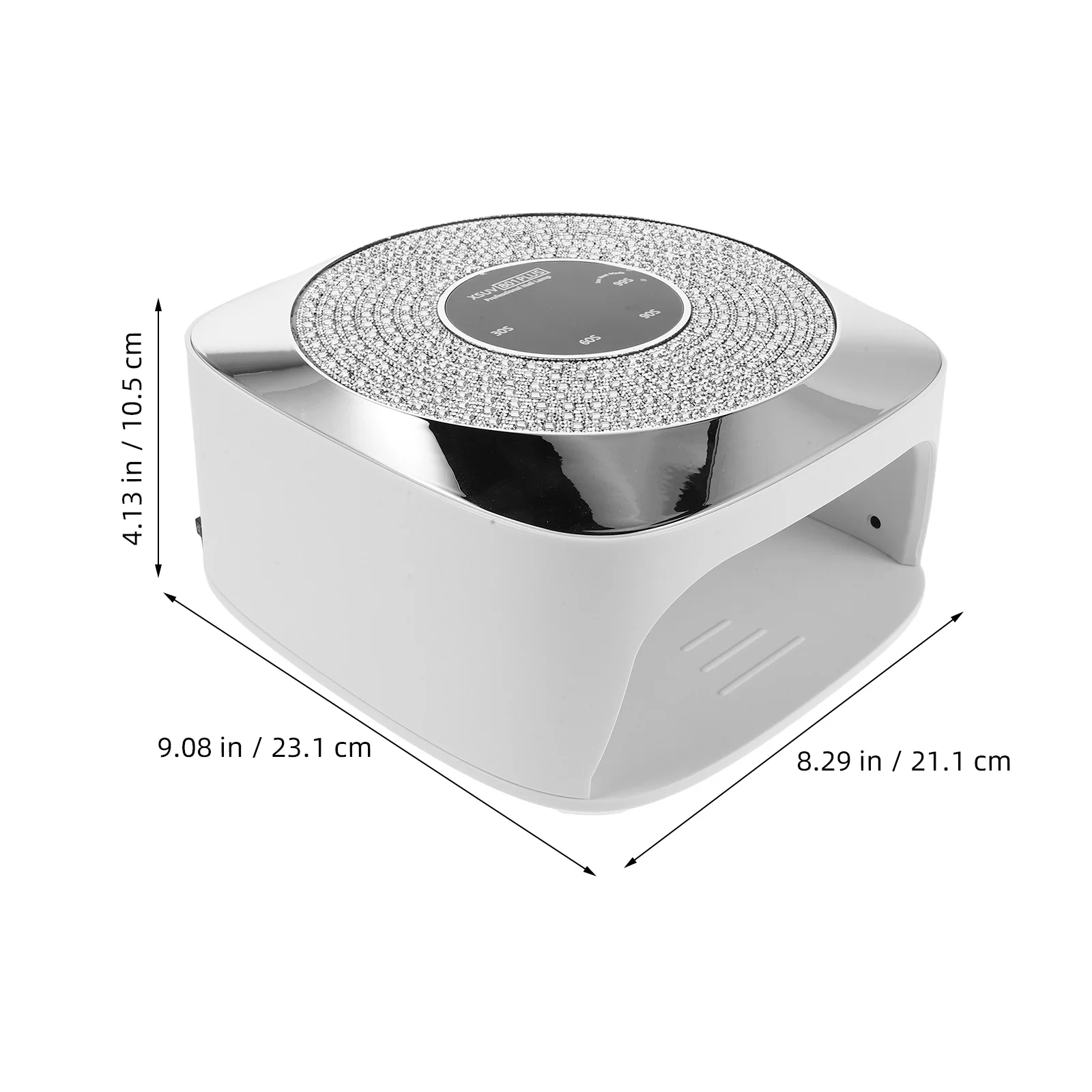 Lampada per unghie UV a LED ad alta potenza da 48 W per la cura del gel ad asciugatura rapida con sensore intelligente e specchio pieghevole Ideale per la casa e il salone