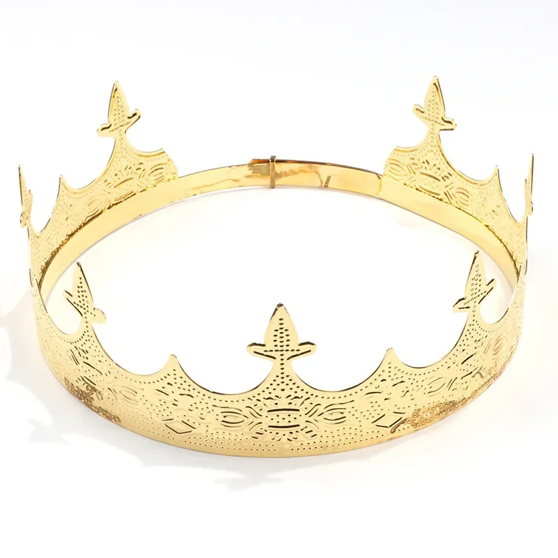 

Baroque Gold plated Carved Crown Party Tiara