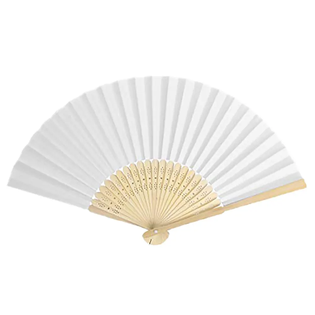 

Pattern Folding Dance Wedding Party Lace Silk Folding Hand Held Solid Color Fan