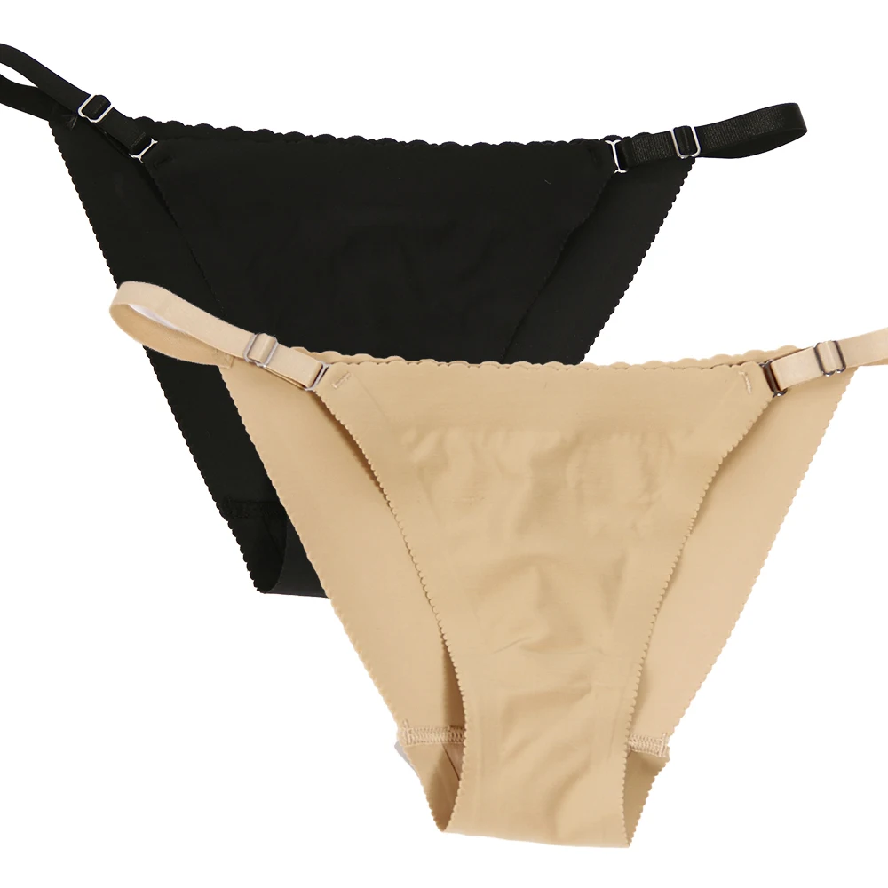 Women's Hip-Lifting Panties with Hip Pads Body Shaper Sexy Fake Ass Buttocks Push Up Shaping Underwear Thong Briefs Shapewear
