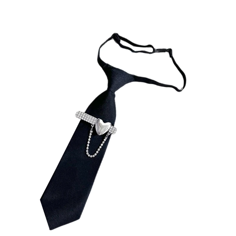 

Uniform Tie Schoolgirl JK Uniform Suit Neckwear Pre-tied Black Preepy Look