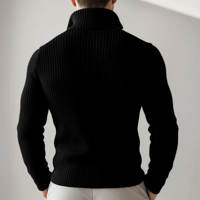 The New Autumn and Winter Zipper Jackets for Men, Loose and Casual Cardigans for Men, and Solid-Color Tops Are Trendy