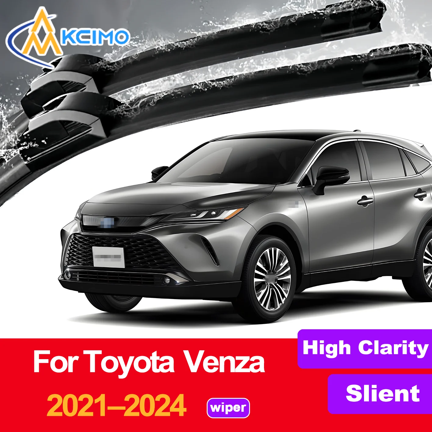 

New 2PCS HD Car Windscreen Wipers for Toyota Venza XU80 2021-2024 Toyota Harrier Front Windshield Auto Wipers Blade Accessories