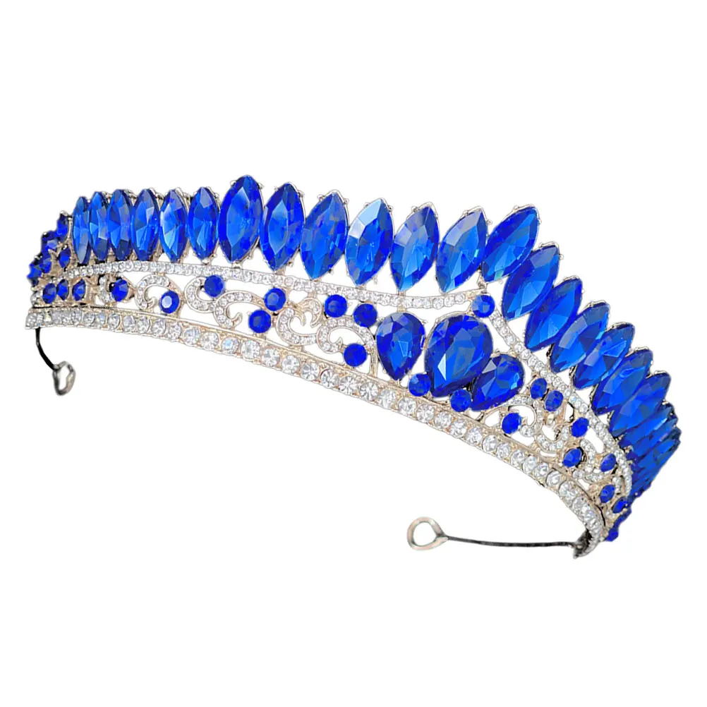 

Корона со стразами, сверкающая элегантная свадебная корона, тиара, вечерние аксессуары для волос, свадебная повязка на голову со стразами