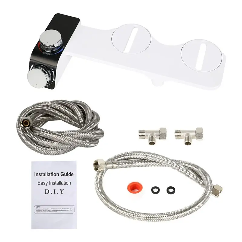 A69ehot And Cold Dual Spray Multifunctional Simple Installation Bidet No Electricity Smart Toilet Seat Butt Flusher