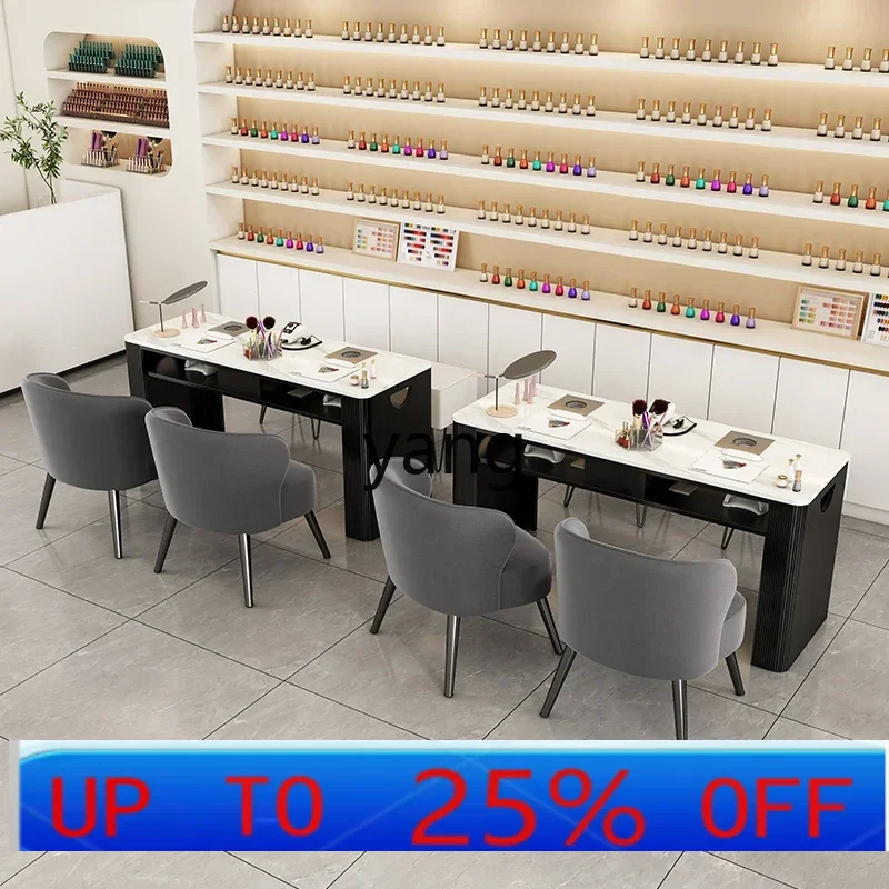 LH light luxury Internet celebrity with vacuum cleaner socket manicure table and chair combination