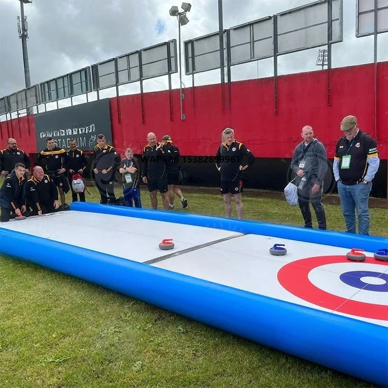Portable Outdoor Sport Toss Street Curling Set Inflatable Curling Game for Team Building Includes Blower-Minimum Order 1 Piece