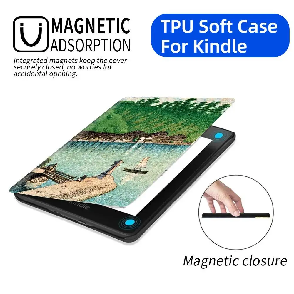 

Colorful PU Leather Funda TPU Soft Case For Kindle 11th Generation Case 2024 2022 Auto Wake Sleep Cover 6'' Ebook RS23CV C2V2L3